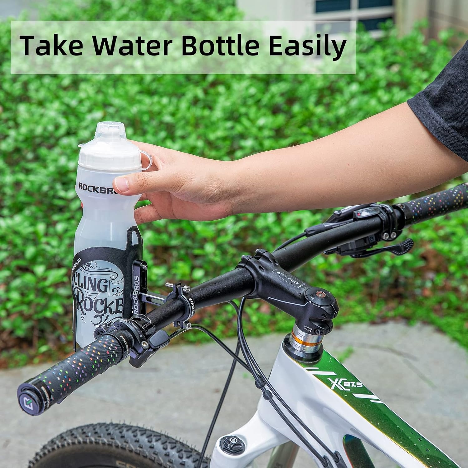 image:imageROCKBROS Bike Cup Holder2in1 Bicycle Bottle BracketBlack