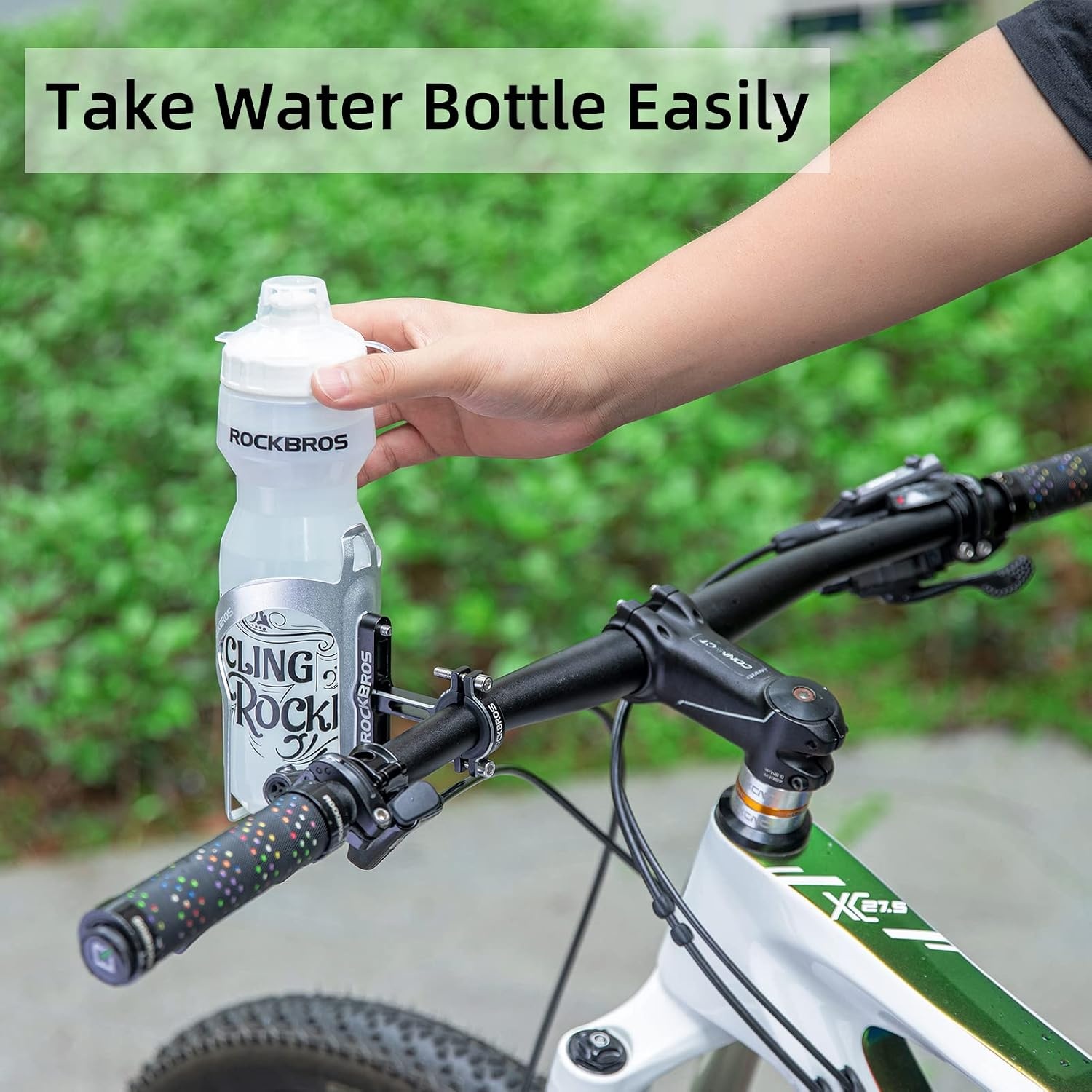 image:imageROCKBROS Bike Cup Holder2in1 Bicycle Bottle BracketSliver