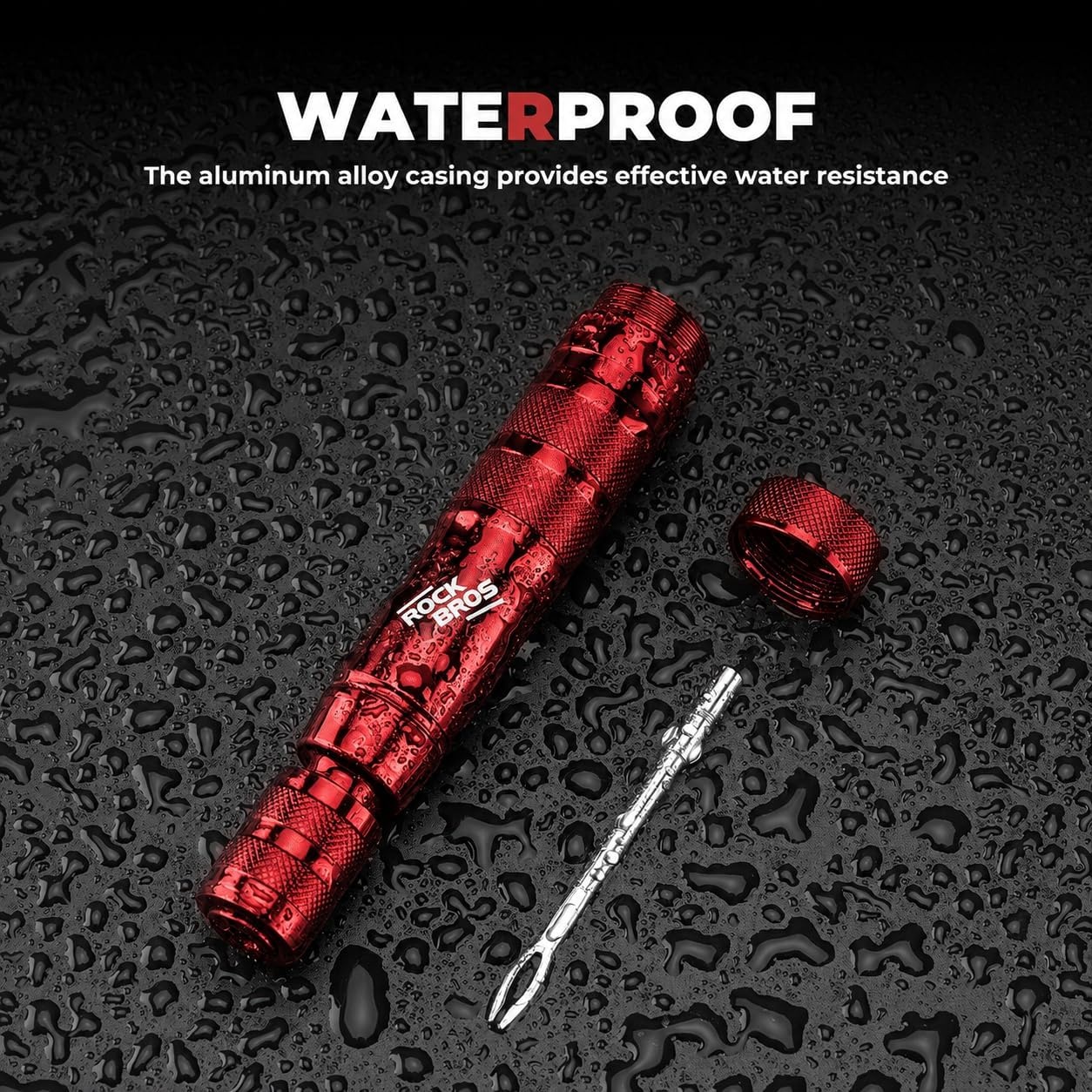 image:imageROCKBROS Bike Repair Kit Cycling Tubeless Tire Repair Kit for Mountain Bike and Road BicycleRed