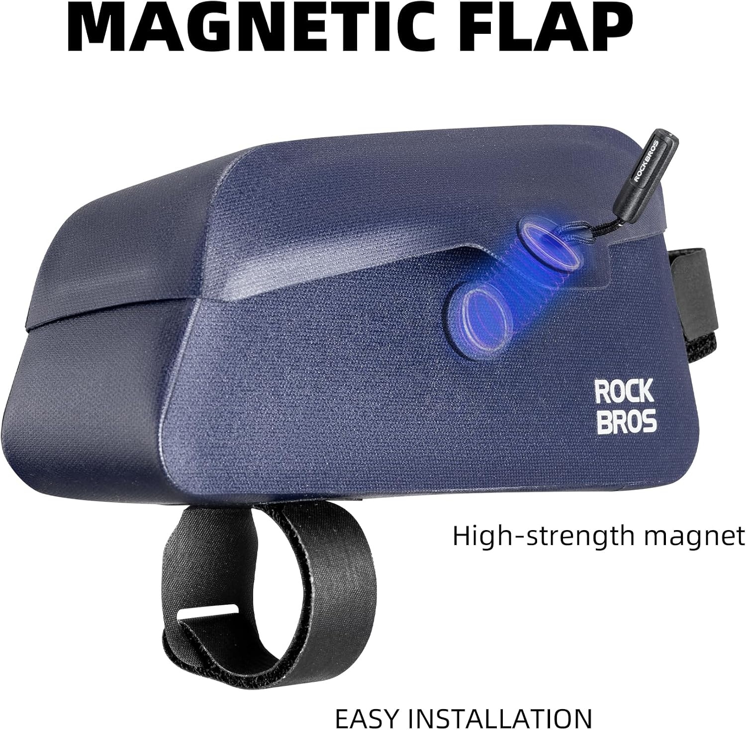 image:imageROCKBROS Waterproof Bike Frame Bag with Magnetic FlapBLUES