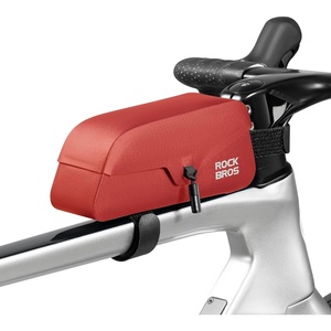 ROCKBROS Waterproof Bike Frame Bag with Magnetic Flap(RED-L)