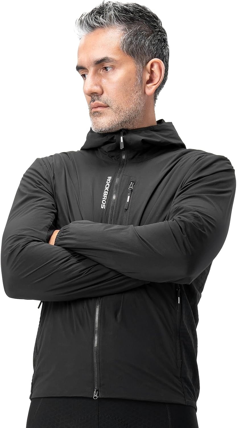 image:imageROCKBROS Mens Winter Cycling Jacket Windproof Thermal Fleece Bike Coat
