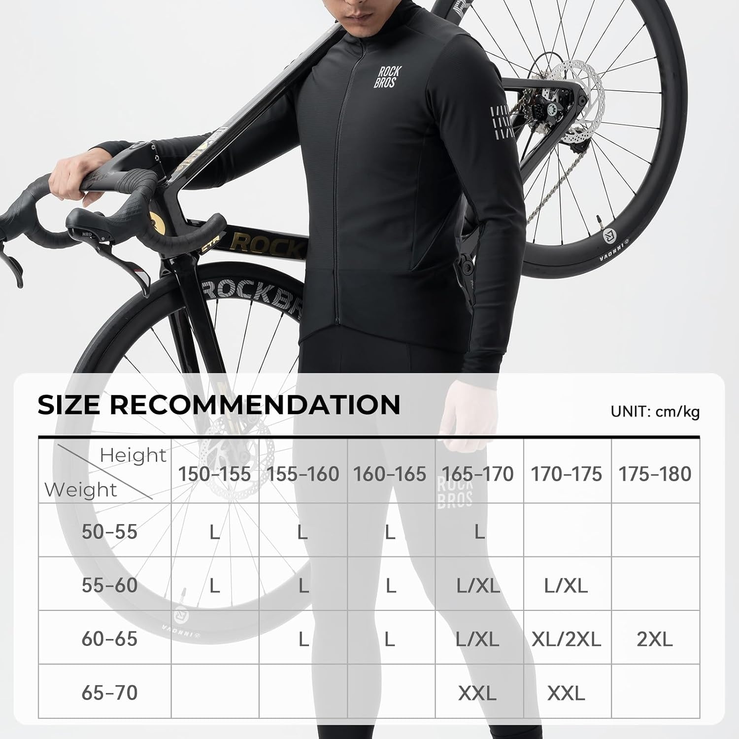 image:imageROCKBROS Mens Winter Cycling Jacket Windproof Thermal Softshell Bike Coat