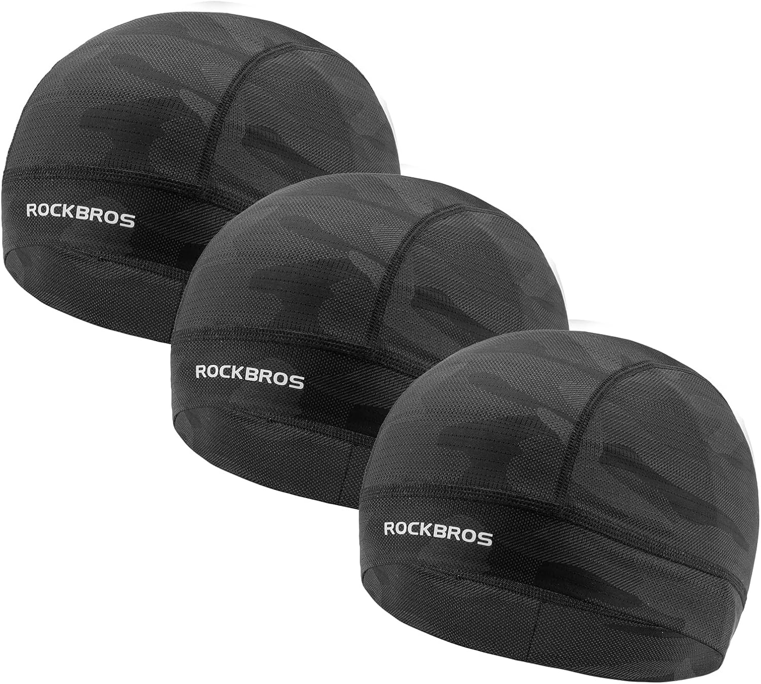 image:imageROCKBROS HelmetHard Hat Liner Sports Mesh Skull Cap MoistureWickingBlack3