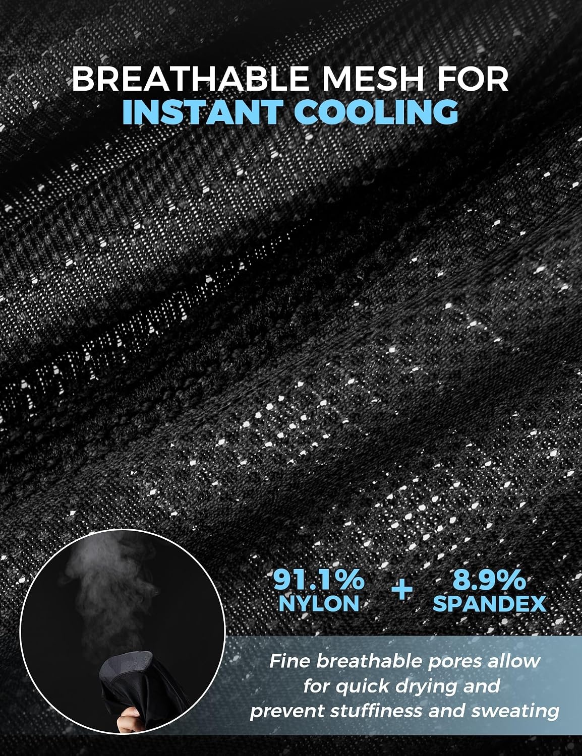 image:imageROCKBROS HelmetHard Hat Liner Sports Mesh Skull Cap MoistureWickingBlue2