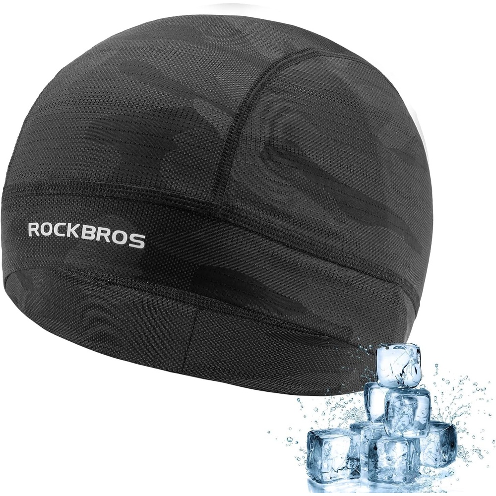 image:imageROCKBROS HelmetHard Hat Liner Sports Mesh Skull Cap MoistureWickingBlack