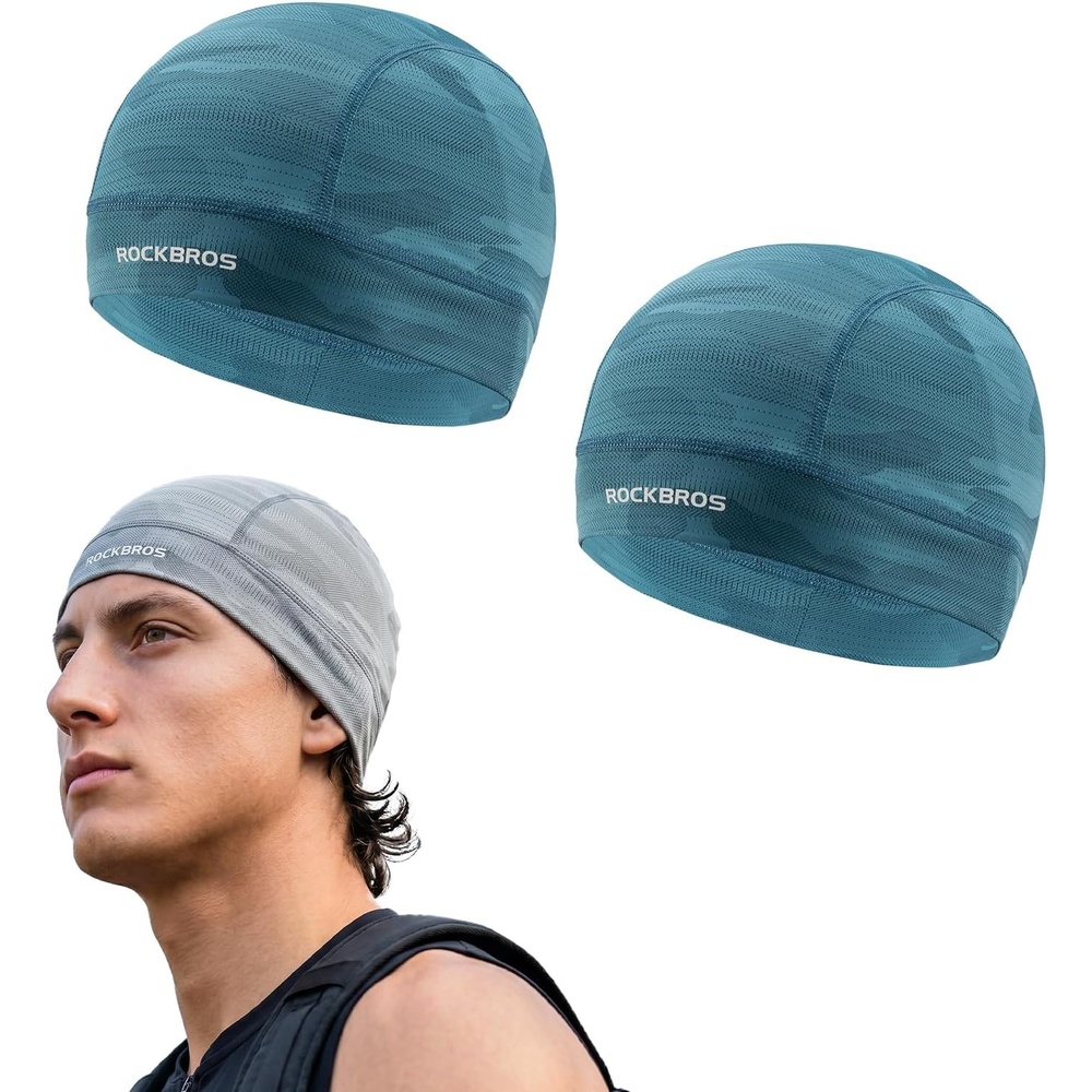 image:imageROCKBROS HelmetHard Hat Liner Sports Mesh Skull Cap MoistureWickingBlue2