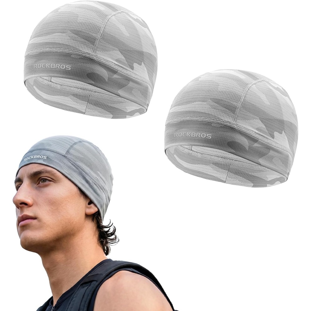 image:imageROCKBROS HelmetHard Hat Liner Sports Mesh Skull Cap MoistureWickingGrey2