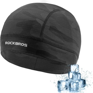 ROCKBROS Helmet/Hard Hat Liner Sports Mesh Skull Cap Moisture-Wicking(Black)