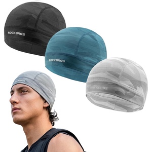ROCKBROS Helmet/Hard Hat Liner Sports Mesh Skull Cap Moisture-Wicking(Black+grey+blue)