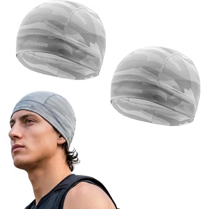 ROCKBROS Helmet/Hard Hat Liner Sports Mesh Skull Cap Moisture-Wicking(Grey*2)