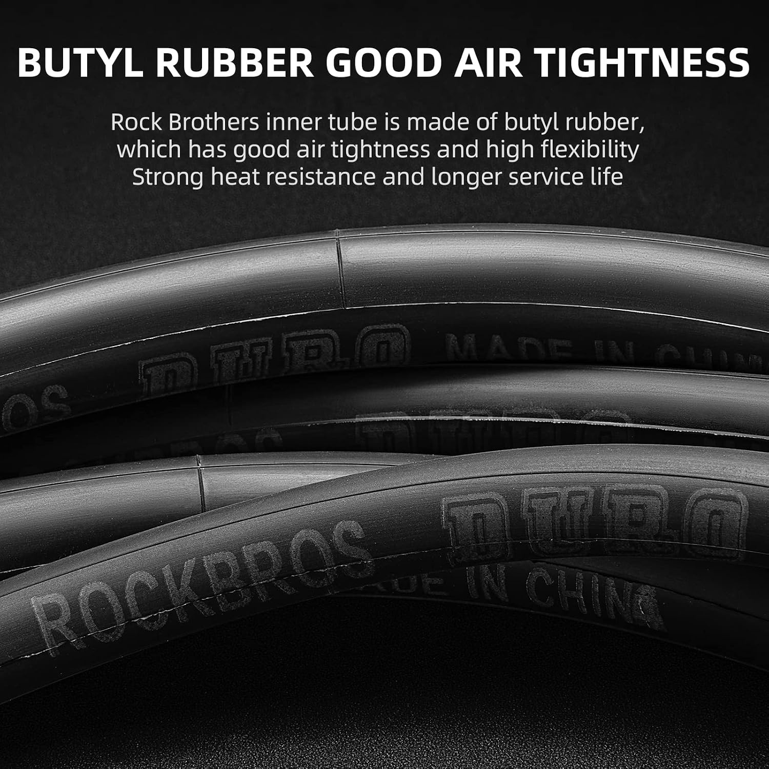 image:imageROCKBROS 2 Pack 700X23252835C Road Bike Replacement Inner Tubes with 48mm PrestaSchrader Valve Road Bike Inner Tube High Self Sealing Butyl Rubber Bike Tubes with 2 Tire Levers