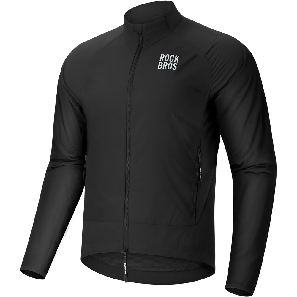 image:imageROCKBROS Cycling Jackets for Men Cooling Breathable Lightweight Running MTBBlack