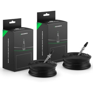 ROCKBROS 2 Pack 700X23/25/28/35C Road Bike Replacement Inner Tubes with 48mm Presta/Schrader Valve Road Bike Inner Tube High Self Sealing Butyl Rubber Bike Tubes with 2 Tire Levers